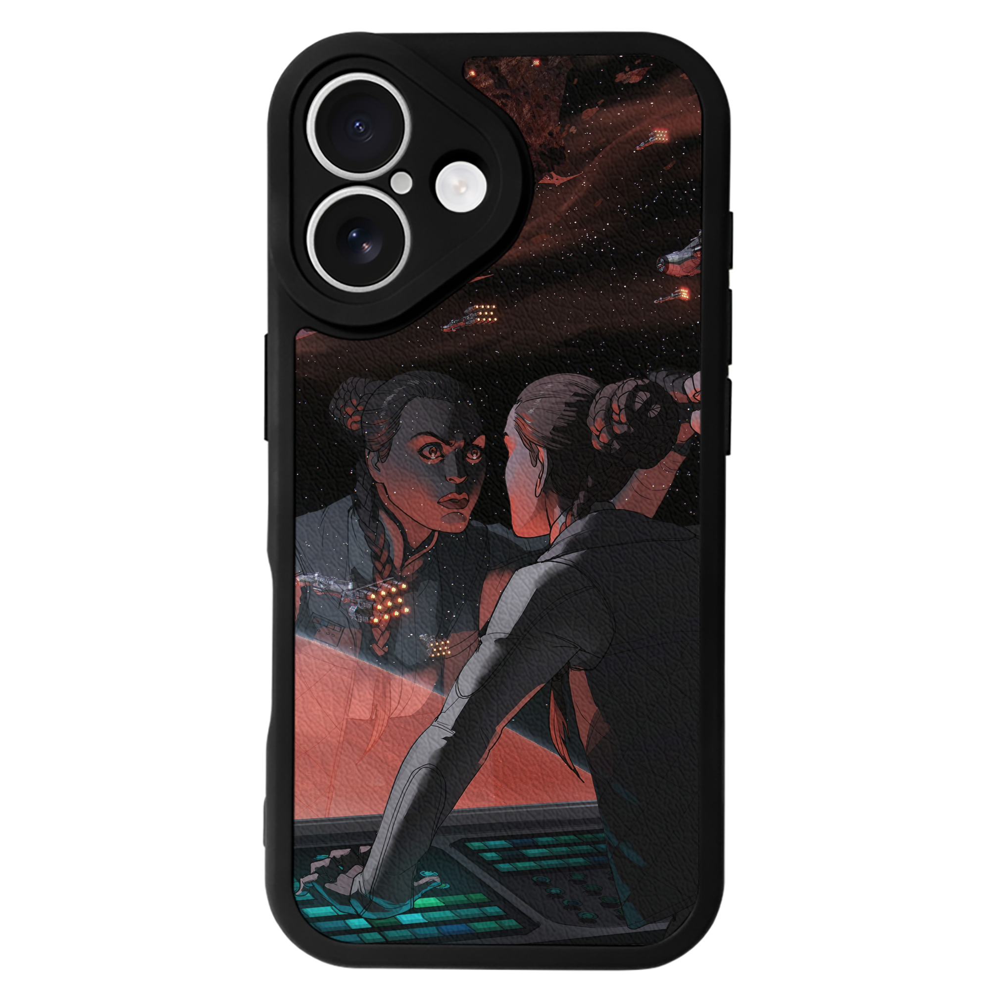 （画像用） スター・ウォーズ Star Wars 【iPhone 16シリーズ対応】シリコンスマホケース（レザー調） 材質：シリコン